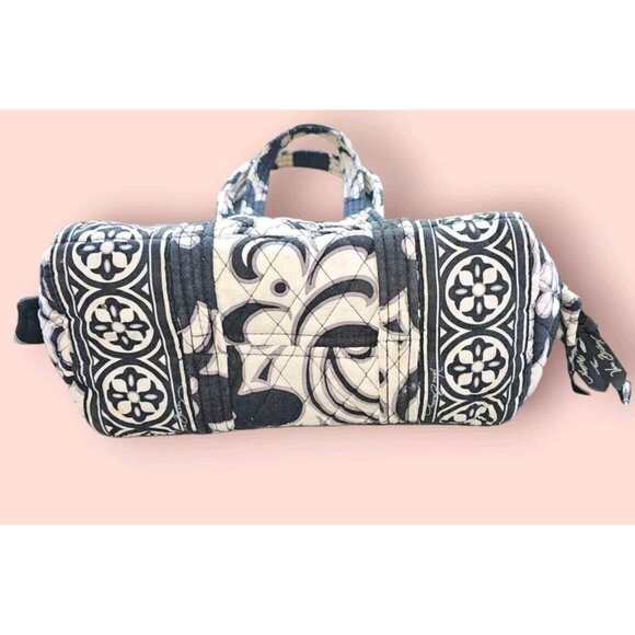 Vera Bradley Night & Day Retired Pattern Small Duffle Bag lots of pockets Purse - Picture 8 of 14